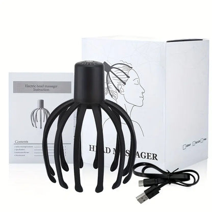 Electric Scalp Massager with Claw Instrument – Ultimate Octopus Head Scratcher for Deep Relaxation