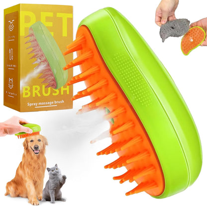 Steam Brush and Kitten Pet Comb