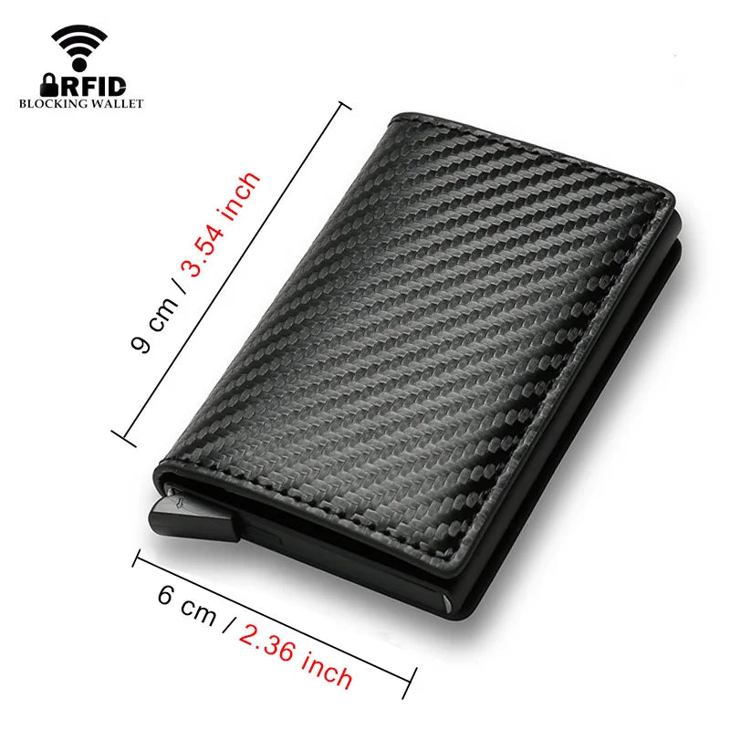 Carbon Fiber Slim Aluminum Men Wallet